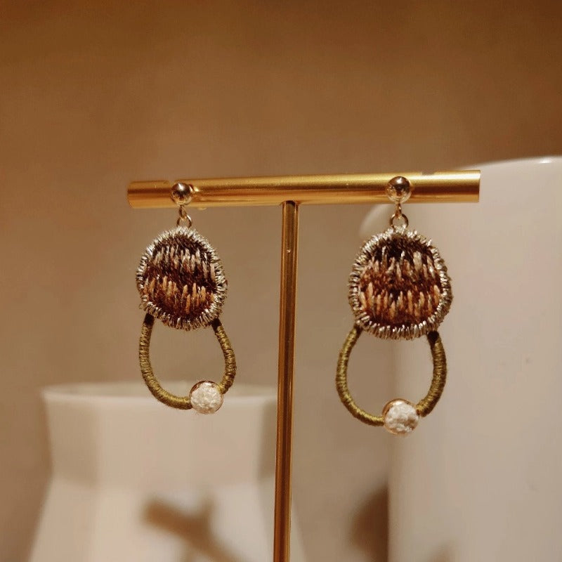 chestnut earrings