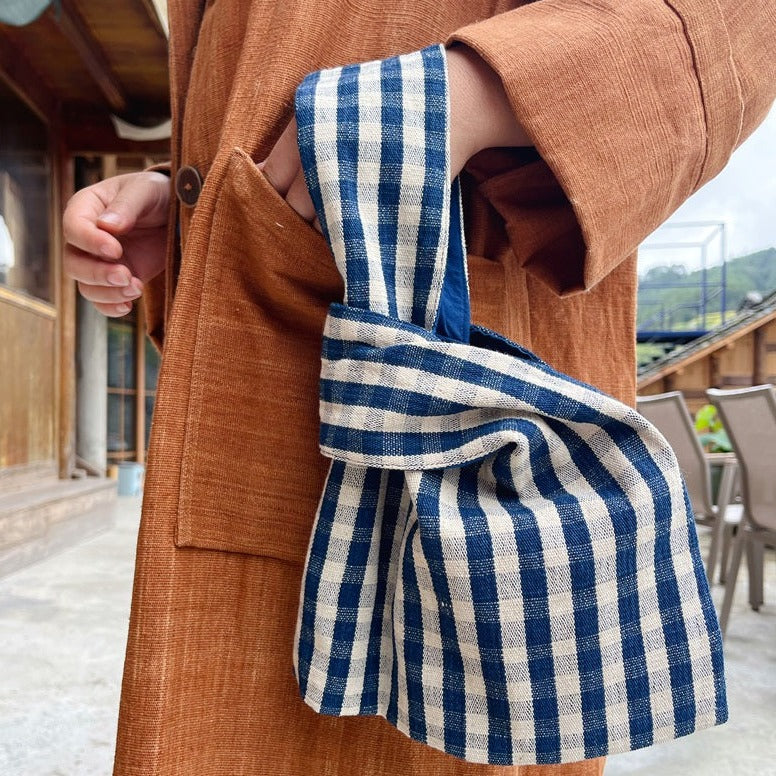 fabric japanese knot bag