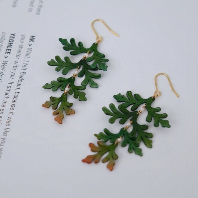 fern earrings
