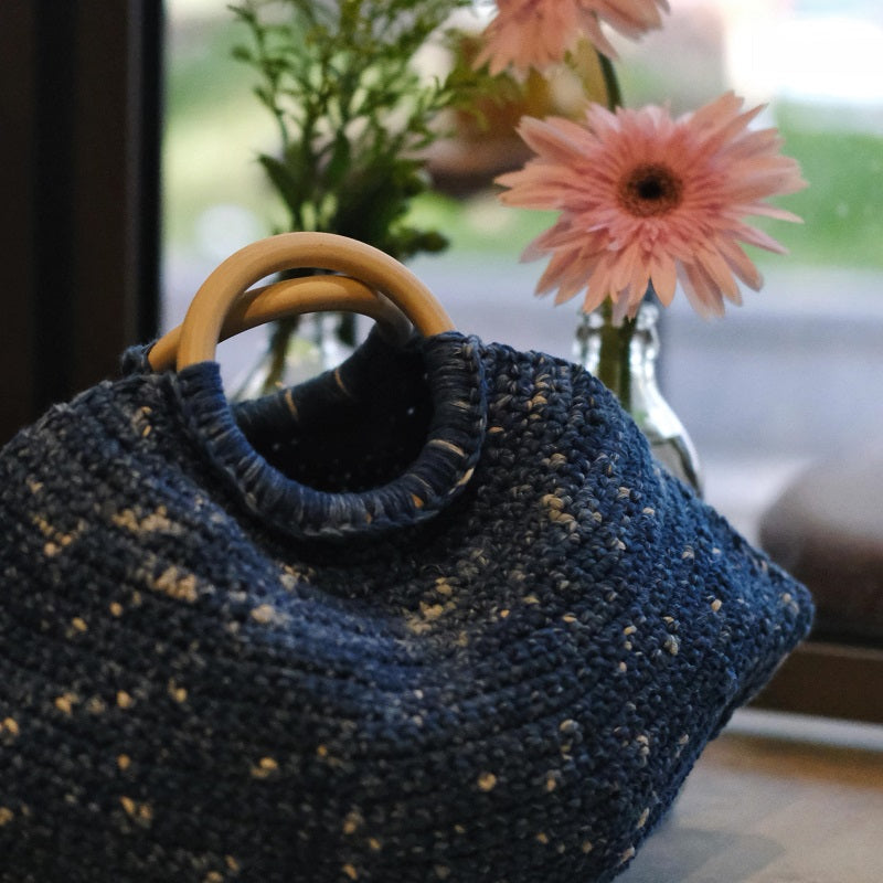 vintage crochet purse